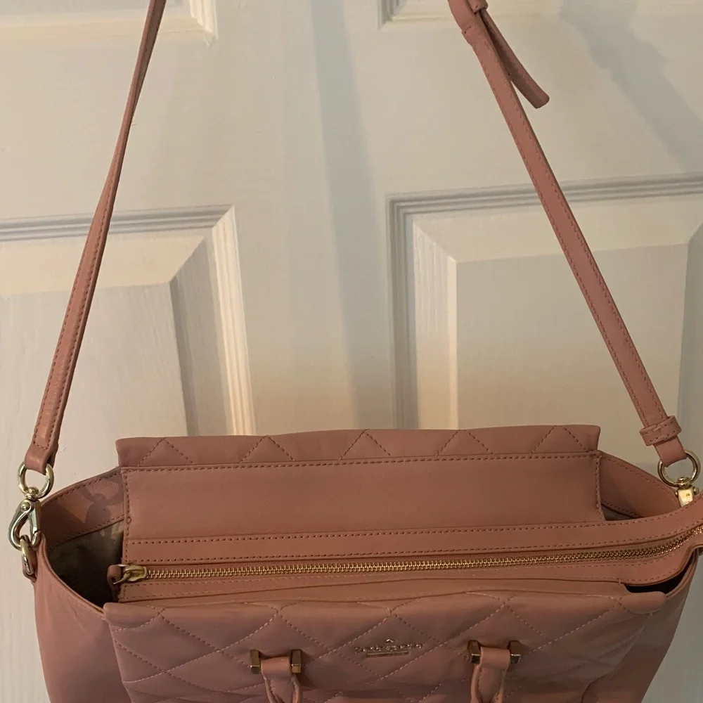 Kate Spade Blush Quilted Tote Bag - Picture 2 of 10